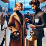 Guests in oslo scan membership passes at a vip event entrance