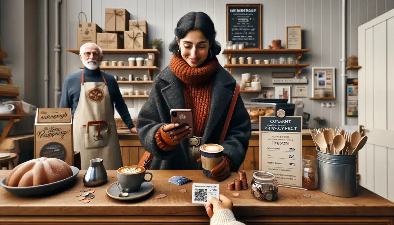 Neighbors use membership club discounts at a norwegian cafe to support locals