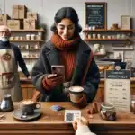 Neighbors use membership club discounts at a norwegian cafe to support locals