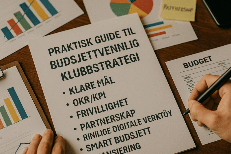 Slik lager du en budsjettvennlig klubbstrategi: mål, frivillighet og digitale verktøy